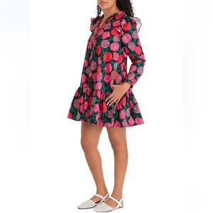 Michelle McDowell Kendall Dress Pink & Green Floral (M)